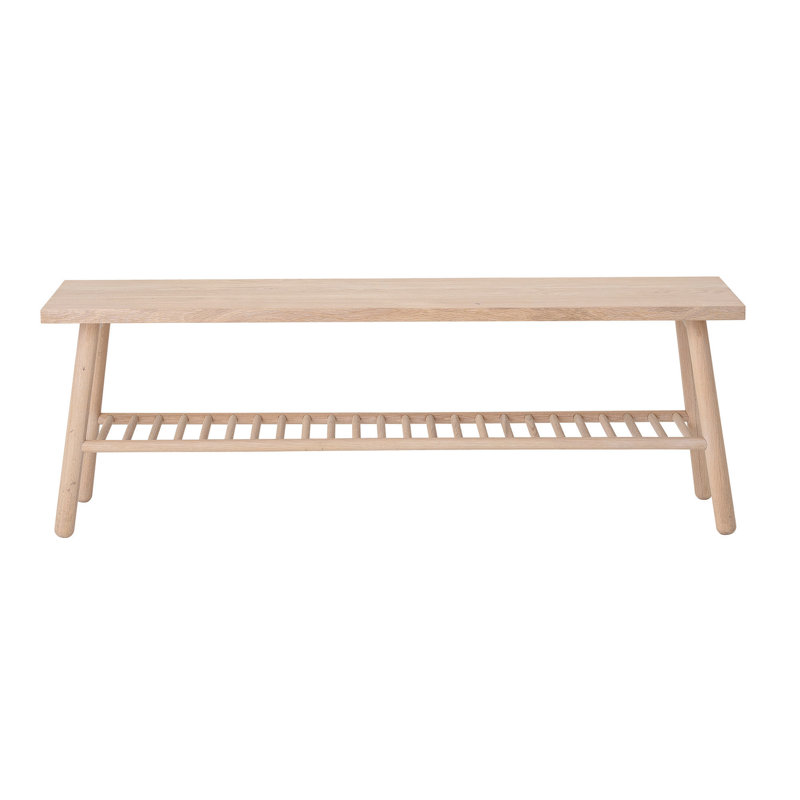 Mair Solid Wood Shelves Storage Bench AllModern